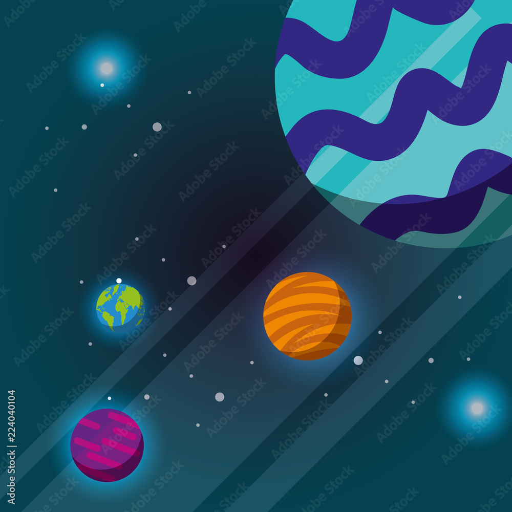 space solar system concept