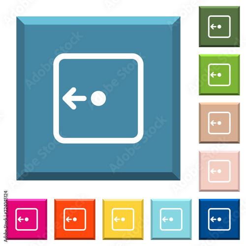 Move object left white icons on edged square buttons