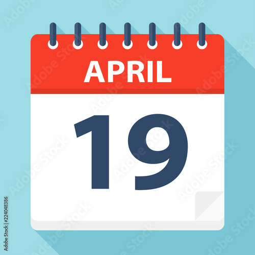 April 19 - Calendar Icon