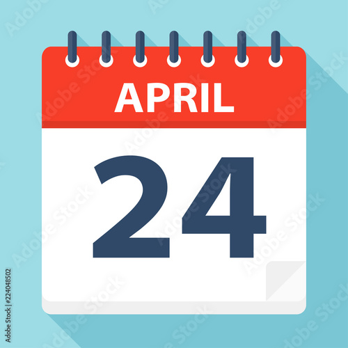 April 24 - Calendar Icon