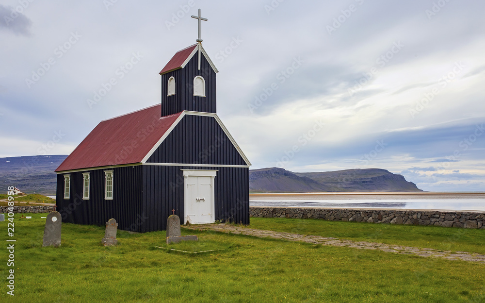 Fototapeta premium Rauðisandur church