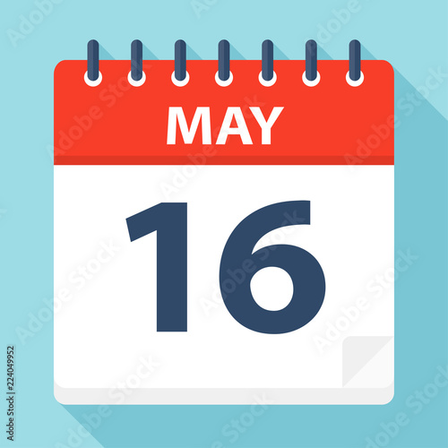 May 16 - Calendar Icon