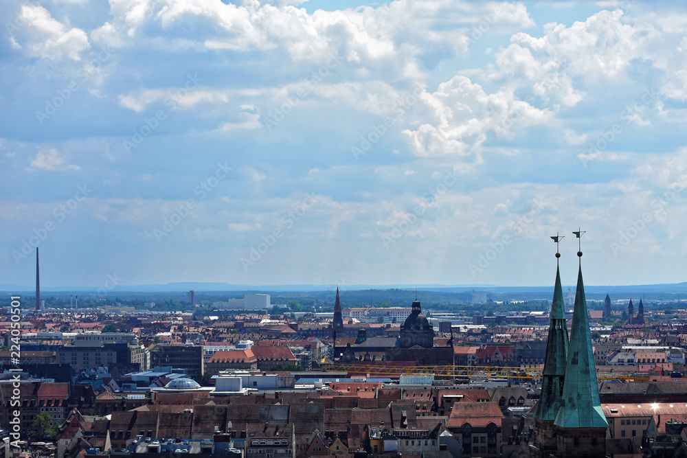Sunny day in Nuremberg - obrazy, fototapety, plakaty 