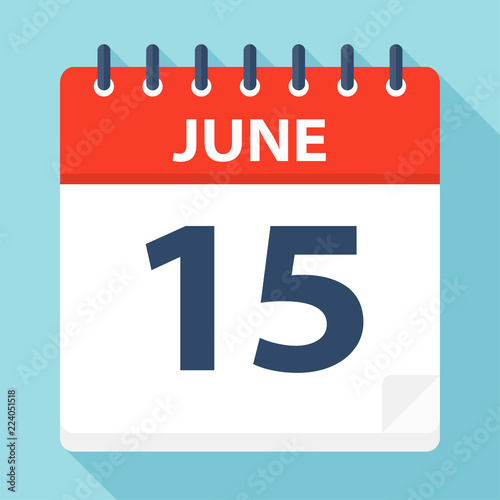 June 15 - Calendar Icon