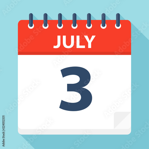 July 3 - Calendar Icon
