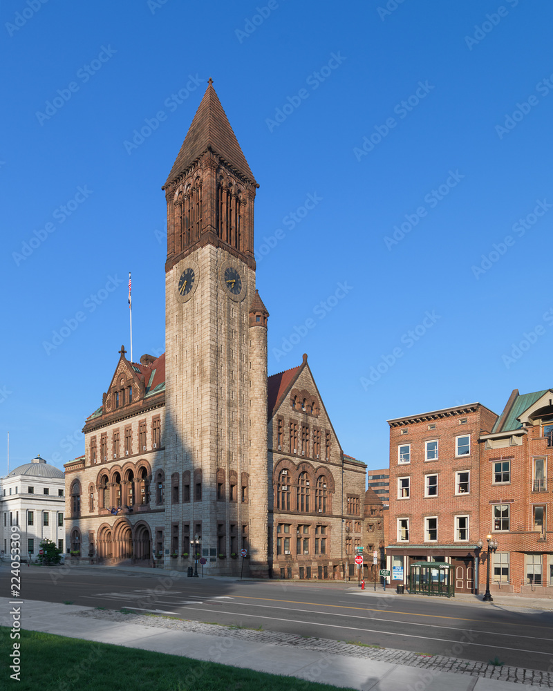 Fototapeta premium Exterior of the historic Albany City Hall in Albany, New York