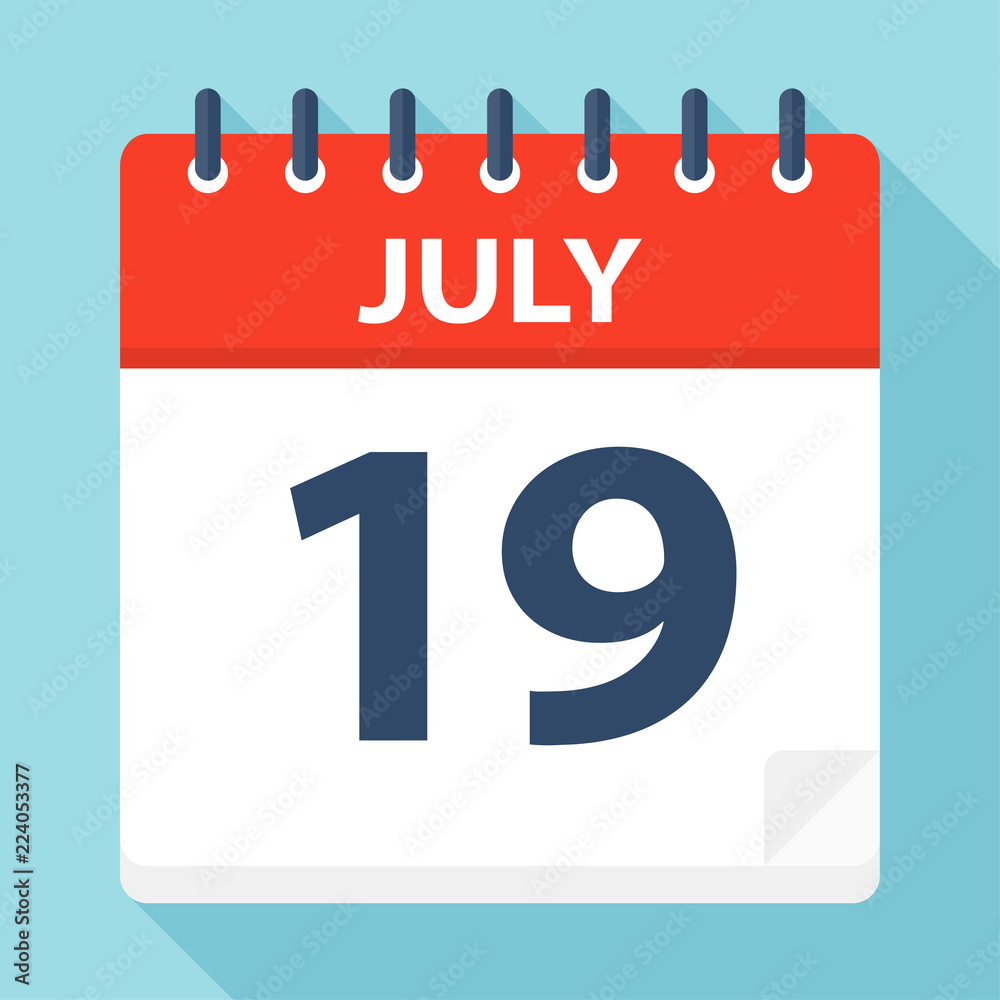 July 19 - Calendar Icon July 19 - Calendar Icon