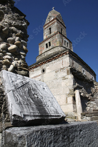 Obraz na płótnie Densuș Church (also known as St Nicholas' Church) in Romania w salonie