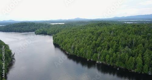 Adirondack Park Saranac Lake Aerial photo