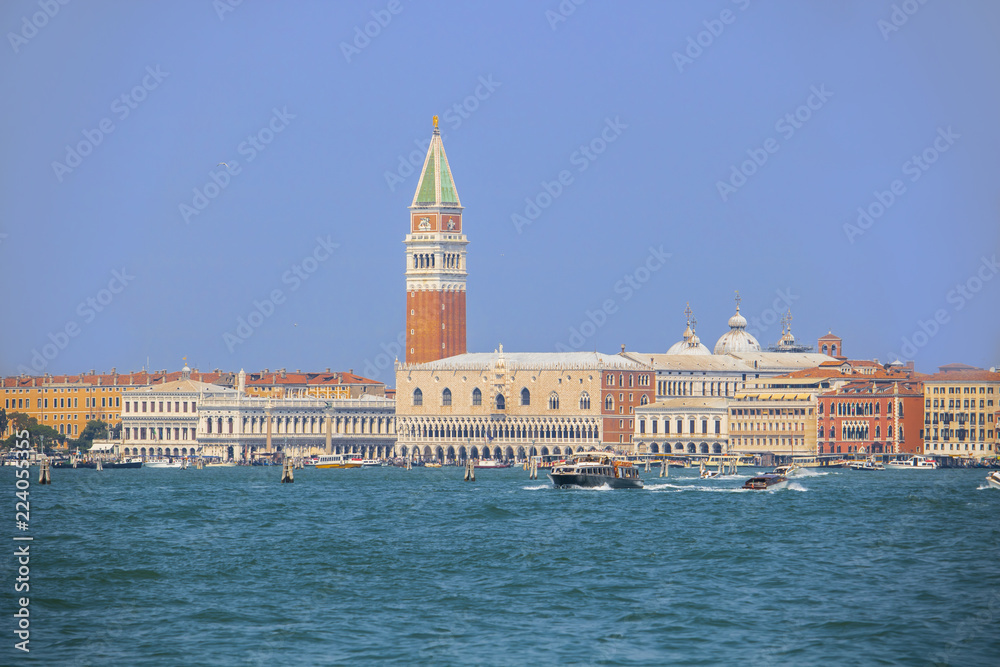 Venice Italy view from the sea