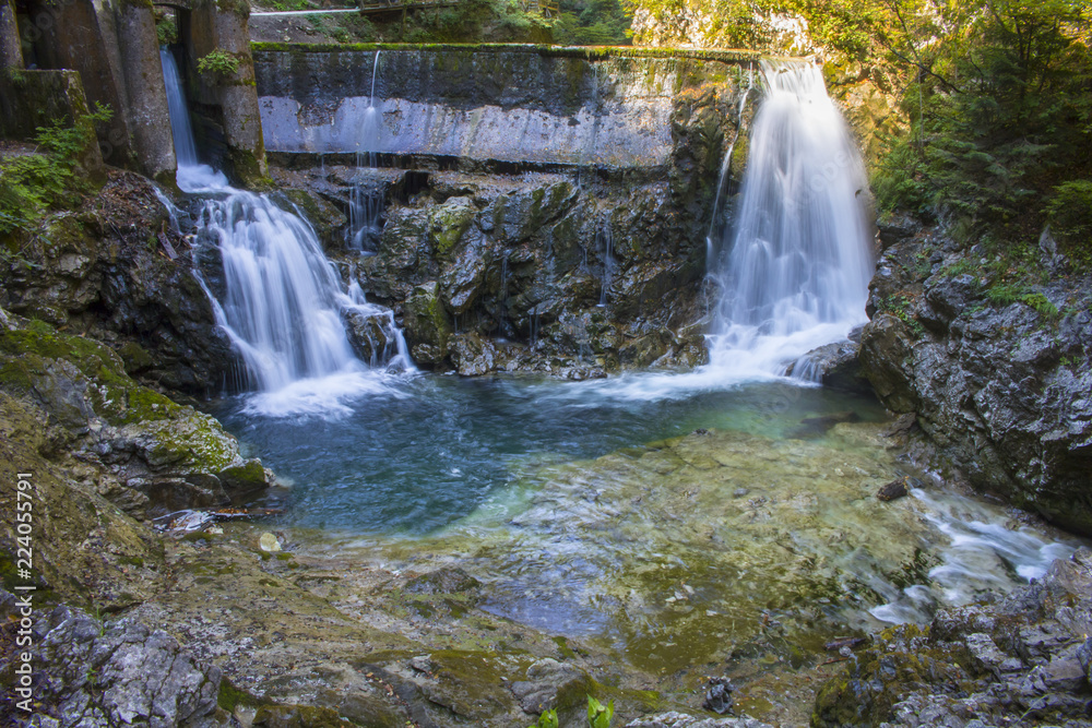 Fototapeta premium Vintgar gorge, Slovenia, Beautiful environmental place