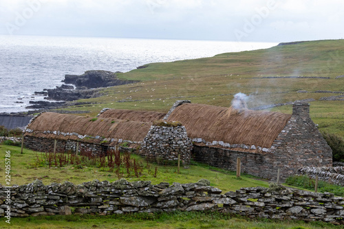 Primitive living on the Shetland Islands photo