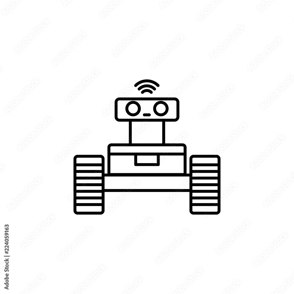 Smart robot icon. Element of future technology icon for mobile concept and  web apps. Thin line Smart robot icon can be used for web and mobile Stock  Vector | Adobe Stock