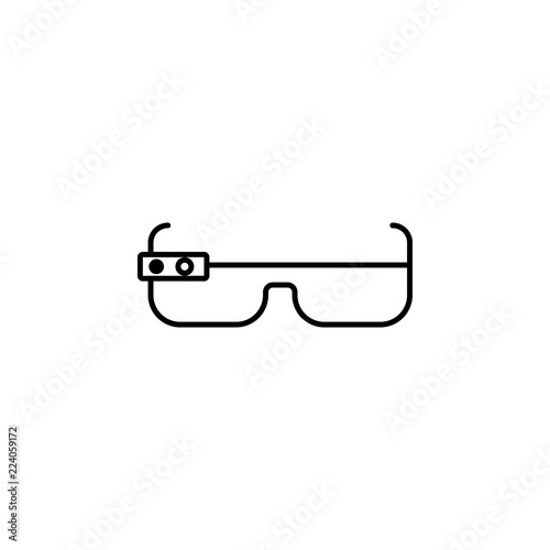 Free Download Smart glasses icon. Element of future technology icon for mobile concept and web apps. Thin line Smart glasses icon can be used for web and mobile - GFXLoad