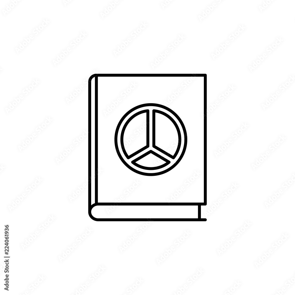 peace book icon. Element of peace icon for mobile concept and web apps. Thin line peace book icon can be used for web and mobile peace book icon. Element of peace icon for mobile concept and web apps. Thin line peace book icon can be used for web and mobile