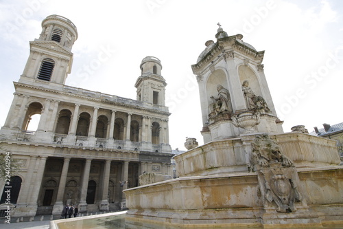 The Saint Sulpice is a Roman Catholic church in Paris, on the east side of the place Saint Sulpice , in the Luxembourg quarter of the 6th arrondissement.It is the second largest church in the city. photo