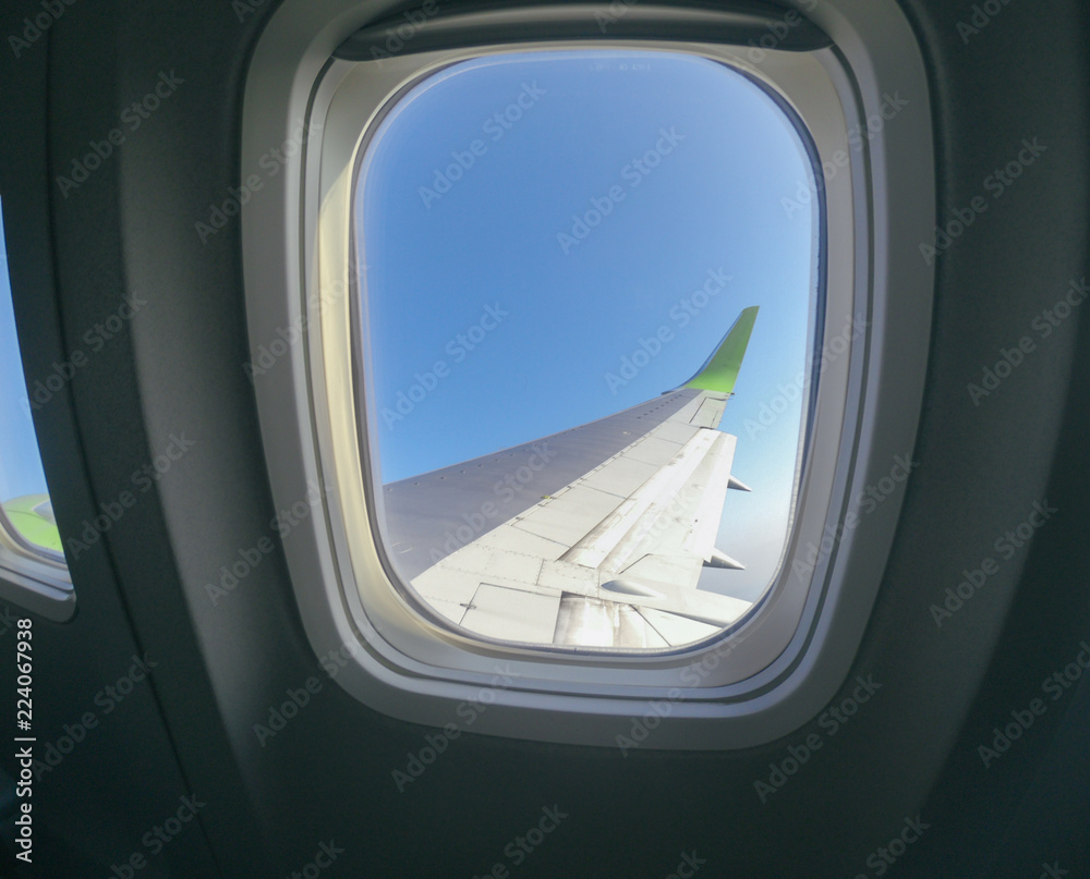 Aiplane Aircraft windows view on the wing aircraft, airlines , aviation skyline transportation Aiplane Aircraft windows view on the wing aircraft, airlines , aviation skyline transportation