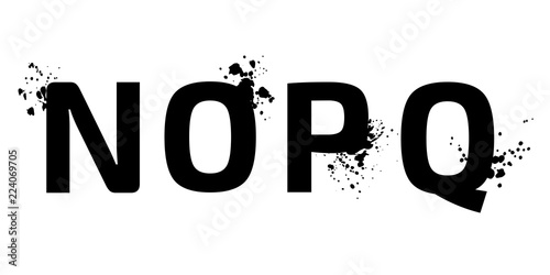 Characters of English alphabet. Vector modern design elements for your art