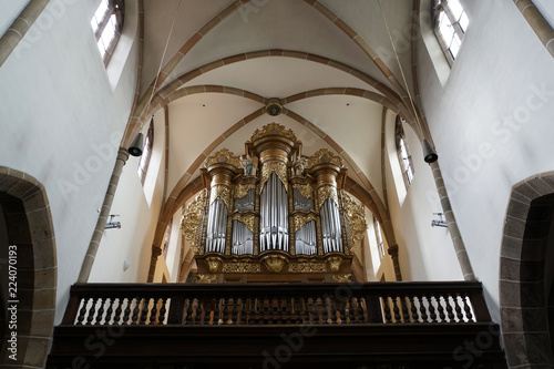 Orgelprospekt in der protestantischen Stiftskirche