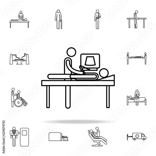 ultrasound icon. medicine icons universal set for web and mobile