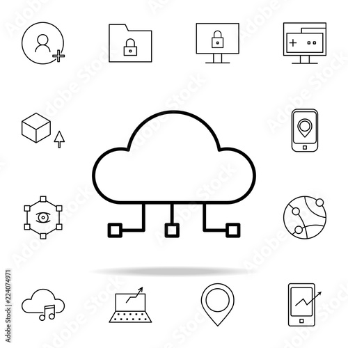 cloud computing icon. New Technologies icons universal set for web and mobile