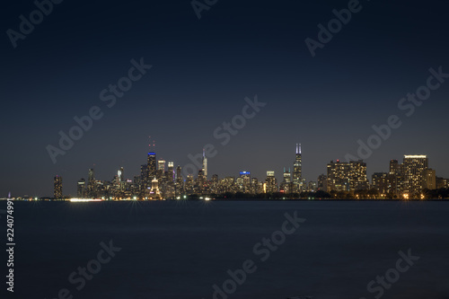 Obraz na płótnie Chicago Skyline w salonie