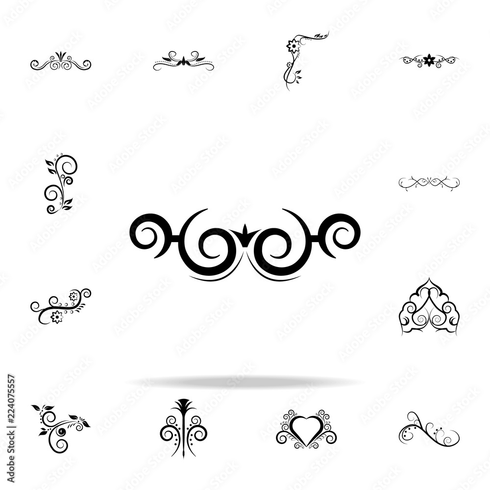 ornament icon. Ornaments icons universal set for web and mobile