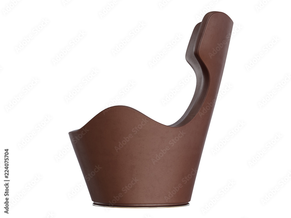 Brown leather armchair 3d rendering Brown leather armchair 3d rendering