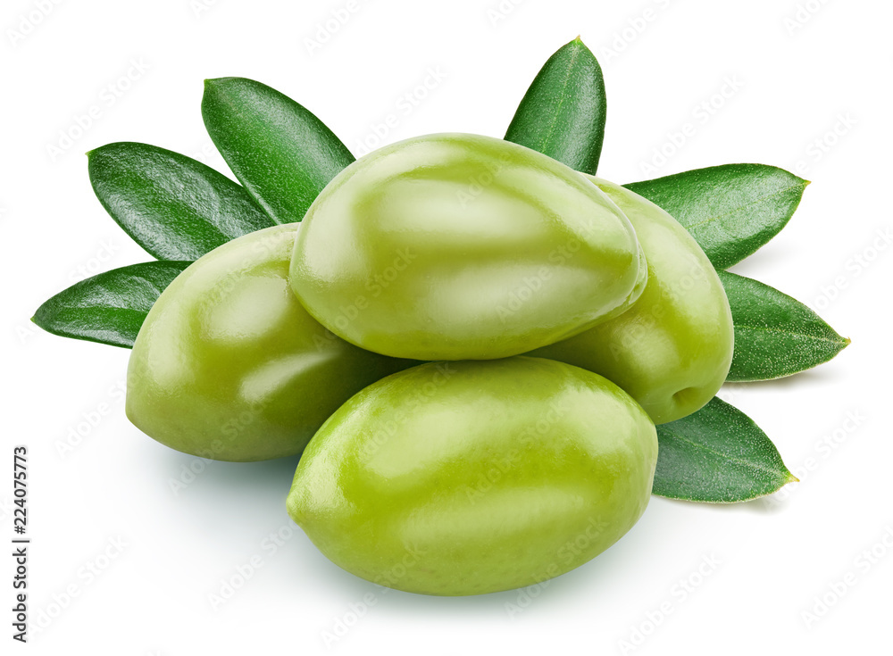 Obraz premium olive isolated on white