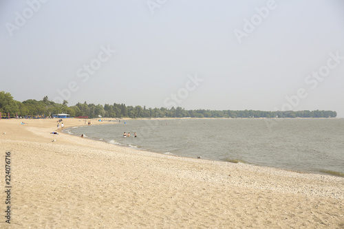 A peacefull day at the lake. Gimli, Canada. photo