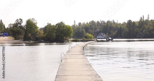 Peacefull landscape view. Lake of the Woods, Kenora, Canada.