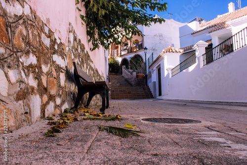 Street. A small traditional Spanish street. Benahavis village, Costa del Sol, Andalusia, Spain. Picture taken – 23 september 2018. © Ekaterina