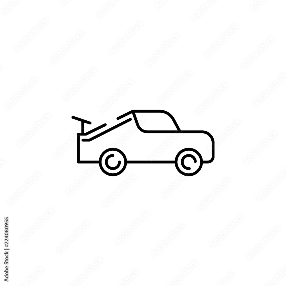 car sport icon. Element of transportation icon for mobile concept and web apps. Thin line car sport icon can be used for web and mobile car sport icon. Element of transportation icon for mobile concept and web apps. Thin line car sport icon can be used for web and mobile