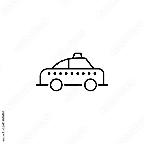 taxi taxi icon. Element of transportation icon for mobile concept and web apps. Thin line taxi taxi icon can be used for web and mobile
