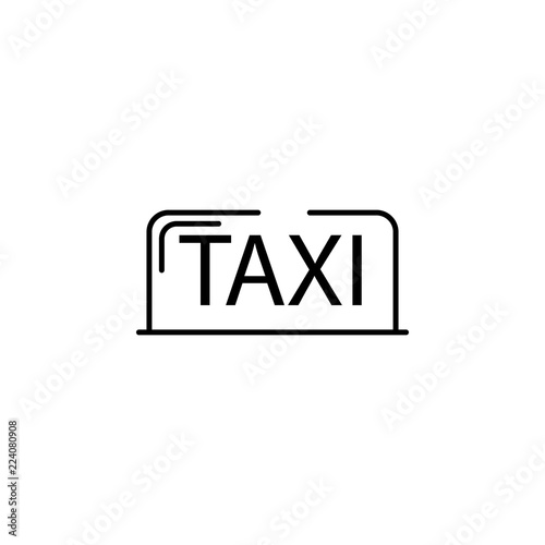 Taxi icon. Element of transportation icon for mobile concept and web apps. Thin line Taxi icon can be used for web and mobile