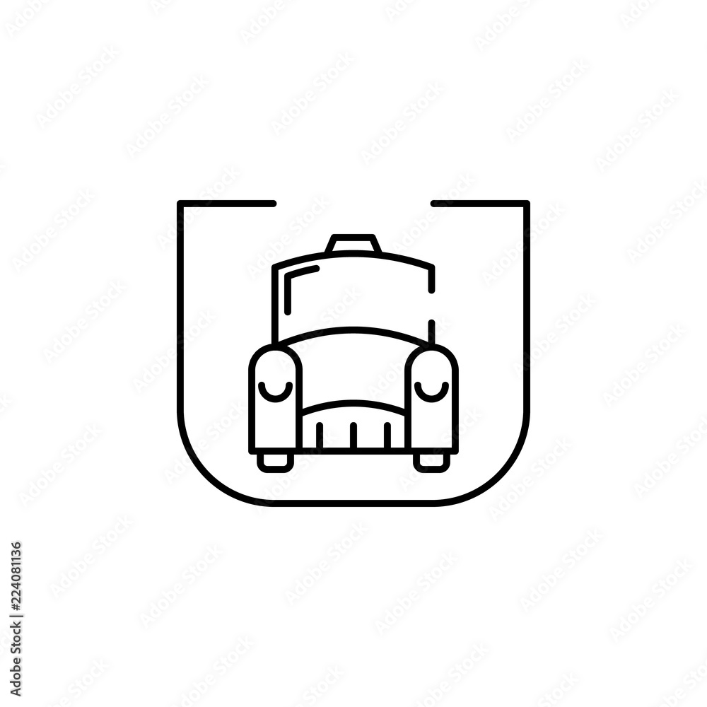 taxi protection icon. Element of transportation icon for mobile concept and web apps. Thin line taxi protection icon can be used for web and mobile taxi protection icon. Element of transportation icon for mobile concept and web apps. Thin line taxi protection icon can be used for web and mobile