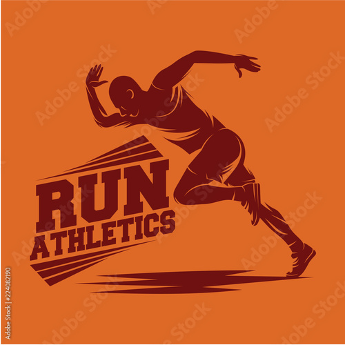 Running and Marathon Logo Inspiration Vector