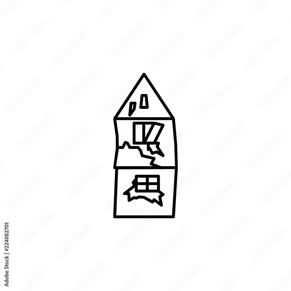 Old home poor people home icon. Element of poverty social life icon for mobile concept and web apps. Thin line Old home poor people home icon can be used for web and mobile Old home poor people home icon. Element of poverty social life icon for mobile concept and web apps. Thin line Old home poor people home icon can be used for web and mobile