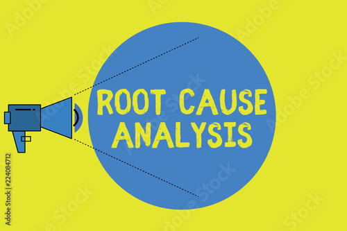 Writing note showing Root Cause Analysis. Business photo showcasing Method of Problem Solving Identify Fault or Problem. photo