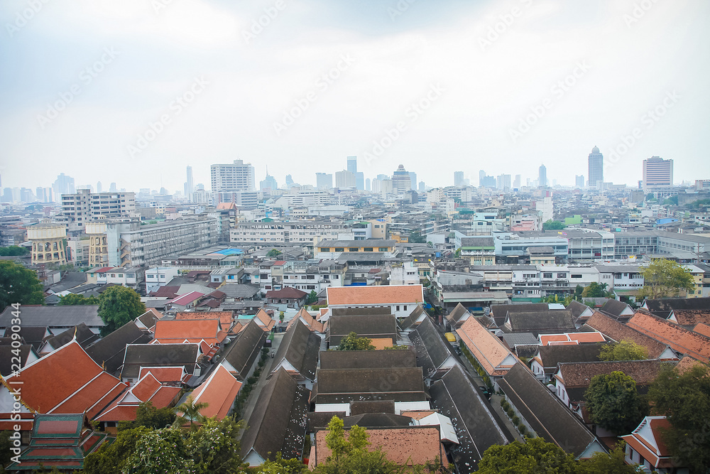 Naklejka premium top view bangkok