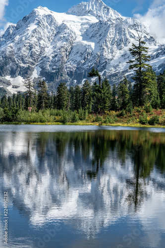 mirrored lake
