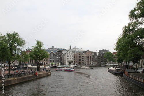 Amsterdam canal on rainy day © Erica