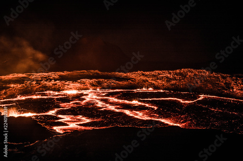 Erta Ale volcano in Danakil, Ethiopia