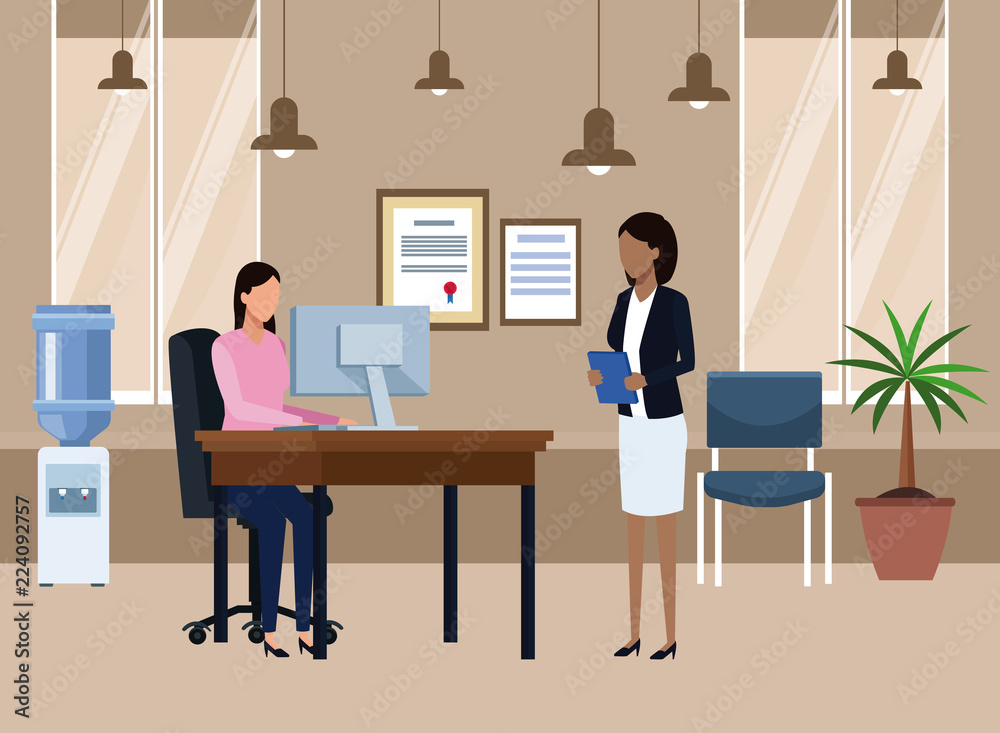 Business people in office