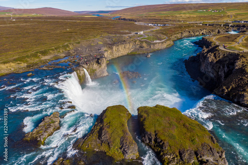 Waterfall with Rainbow