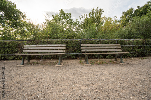 an free large wooden bench