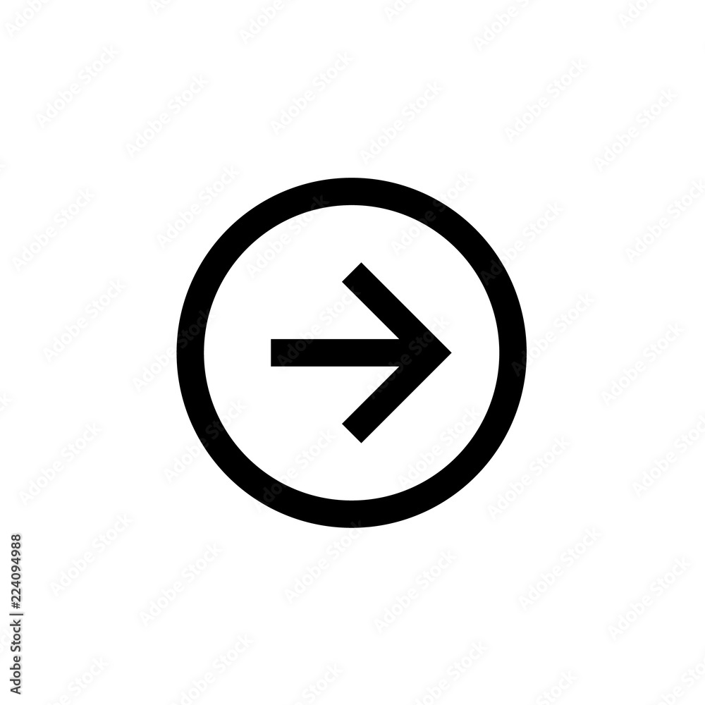 Right arrow icon, vector eps 10 . Right arrow icon, vector eps 10 .