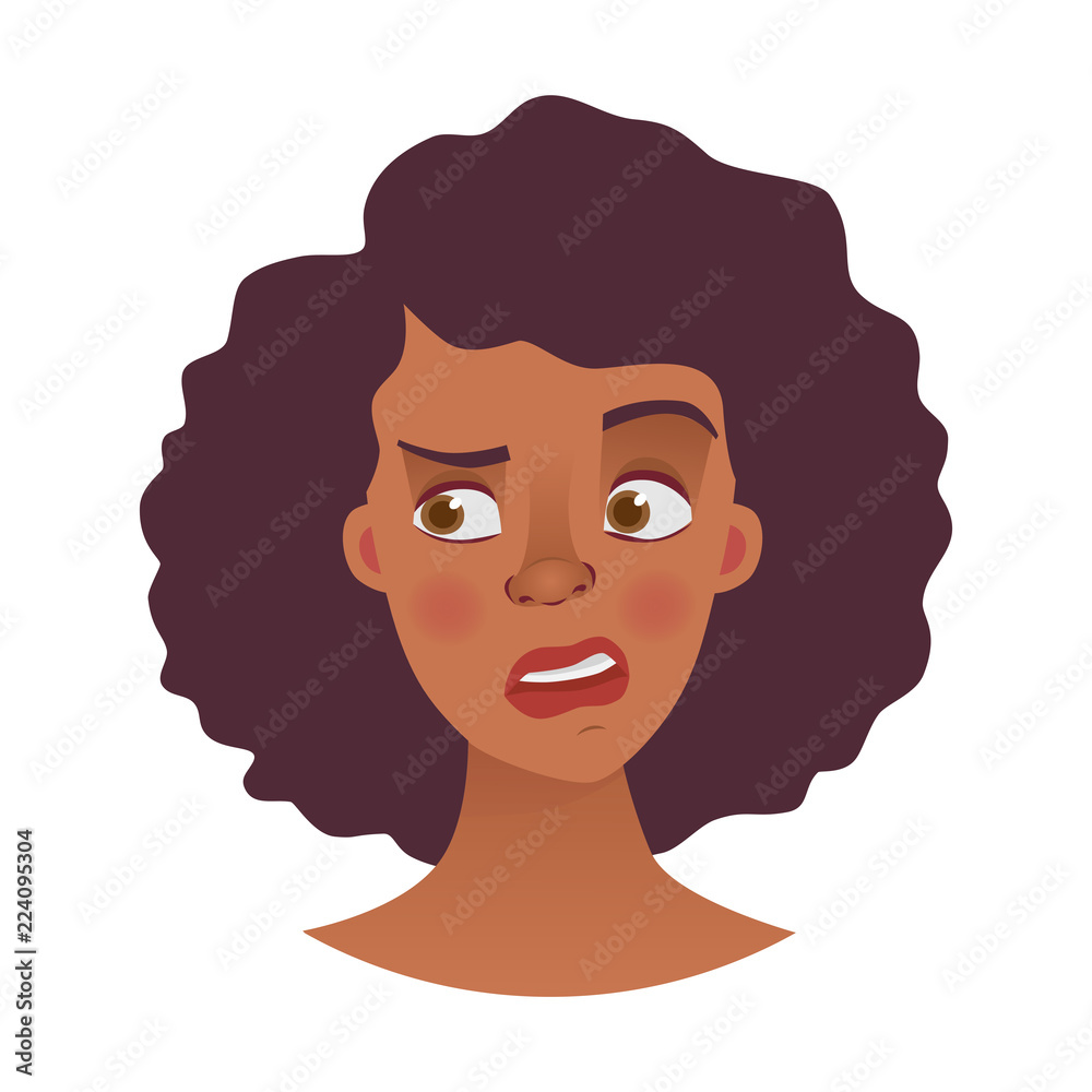 face of African woman face of African woman