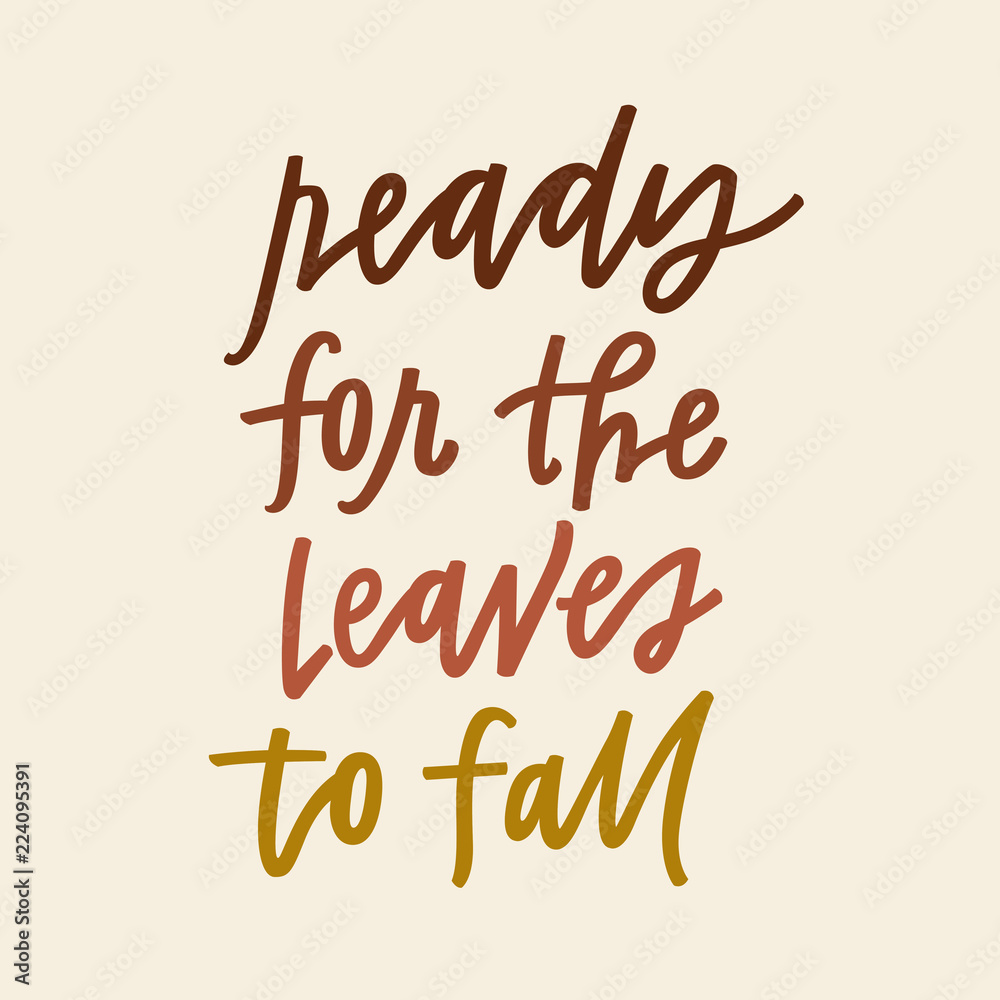 Ready for the leaves to fall Ready for the leaves to fall
