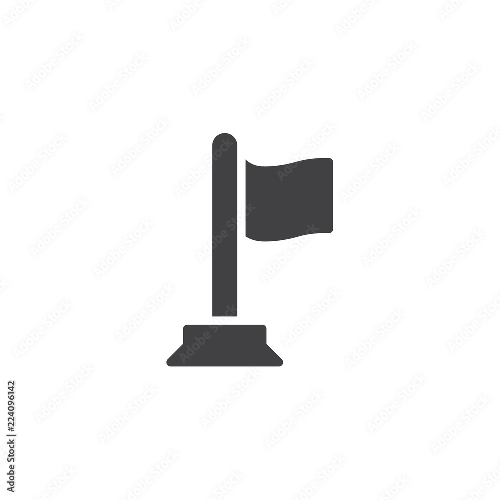 Flag vector icon. filled flat sign for mobile concept and web design. Waving flag solid icon. Symbol, logo illustration. Pixel perfect vector graphics Flag vector icon. filled flat sign for mobile concept and web design. Waving flag solid icon. Symbol, logo illustration. Pixel perfect vector graphics